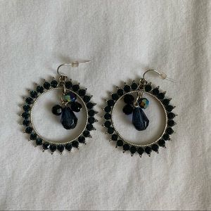 NEW Premier Designs Teal Crystal Earrings